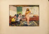 La danseuse orientale by Lucien Simon, Eau-forte et aquatinte sur papier, sold Oct 2022
