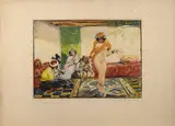 La danseuse orientale by Lucien Simon, Eau-forte et aquatinte sur papier, sold Oct 2022