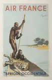 Air France - Afrique Occidentale by Albert Brenet, Affiche en couleurs, sold Oct 2022