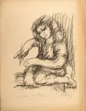 Enfant au pinceau by Franz Priking, Lithographie sur papier, sold Oct 2022