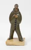 Pierrot by Thomas François Cartier, Épreuve en bronze à patine noire, médaille et verte, sold Oct 2022