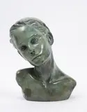 Ultra Marine by Marie-Paule Deville-Chabrolle, 2003, Épreuve en bronze à patine verte, sold Jul 2022