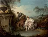 L'essai du bain by Jean-Baptiste Pater, Toile, sold Nov 2017