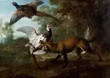 Renard poursuivant des faisans by Jean-Baptiste Oudry, Toile, sold Nov 2017