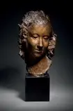 Coralie aux cheveux lachés Modèle créé entre 1935 et 1945 by Jean Osouf, Bronze à patine brun clair, sold Nov 2017