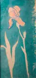Iris by Léo Gausson, Technique mixte de gouache et pastel sur carton Vers, sold Jun 2017