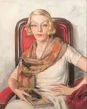 Portrait de Tatiana de Pogedaieff by Georges A. de Pogédaieff, Pastel sur papier, sold Apr 2017
