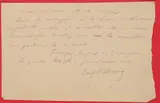 L.A.S. adressée à Victor HUGO. S.l.n.d. 1 p. in-8 oblong by Eugène Delacroix, Crayon à papier, sold Dec 2022