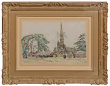 Le Pardon de Rumengol, 15 juin 1924 by Paul Signac, Aquarelle et pastel sur papier, sold Dec 2022