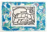 Chien roi by Pierre Alechinsky, Lithographie sur papier d'Arches, sold May 2021