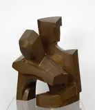 Duo" by Victor Salmones, 1976, Bronze à patine brune, sold May 2021