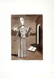 La musa della storia" by Giorgio de Chirico, 1970, Lithographie, sold May 2021