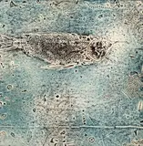 Fossiles #1 by Jacques de Tonnancour, Huile et collage sur isorel, sold May 2021