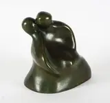 Je t'aime'' by Francois Cloutier, Bronze patiné Réalisé en, sold Mar 2021