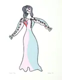 Viola" Tirée de la Nuits des Rois (Shakespear) by Alfred Pellan, Lithographie, sold Mar 2021
