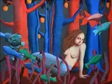 La petite sirène by Louise Scott, Pastel, sold Dec 2020