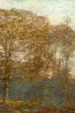 Paysage by Dwight William Tryon, Pastel sur carton, sold Nov 2020