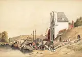 Town on the Meuse by Samuel Prout, Aquarelle, sold May 2020