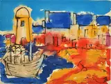 Port by Paul-Vanier Beaulieu, Aquarelle, sold Mar 2020