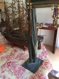 Sans Titre by Bernard Morel, Bronze à patine verte signée et numérotée, sold Sep 2019