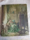 Le peintre assis face à son chevalet by Jean d'Esparbès, Toile signée en bas à gauche, sold Jul 2019