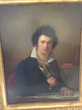 Portrait de M. Castor André de Trémontels by Julie Ribault, 1790, Toile signée en bas Pour cause de déménagement de l'étude tous les lots descendront au mag, sold Jul 2019