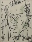 Portrait de Céline, 34 by Gen Paul, Fusain et crayons de couleurs signé et daté en bas à droite, sold Jun 2019