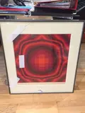 Composition dans les tons rouge by Victor Vasarely, Lithographie signée en bas à droite et justifiée "E, sold Apr 2019