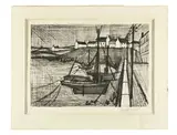 Port Breton by Bernard Buffet, 1954, Epreuve signée et numérotée au crayon Ed, sold Jun 2025