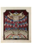 Le théâtre du château de Groussay à Montfort l'Amaury by Alexandre Serebriakoff, 1956, Aquarelle et encre sur papier, sold Jun 2025