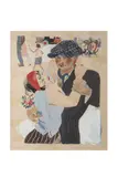 Le couple by Fedor Stépanovich Rojankovsky, Gouache et crayon de couleurs sur papier, sold Jun 2025