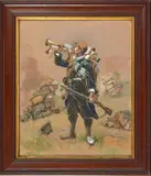 Le soldat by Alphonse Lalauze, Aquarelle, sold Apr 2025