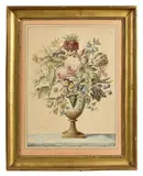Jetée de fleurs sur un entablement by Louis Lafitte, Aquarelle, plume et encre noire, sold Apr 2025