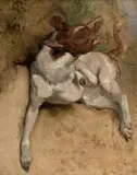 Etude de chien by Edwin Henry Landseer, Toile, sold Mar 2017