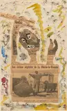 Composition by Gaston Chaissac, Encre et collage sur papier, sold Mar 2017