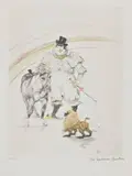Le Cirque-Cheval et Singe dressés by Henri de Toulouse-Lautrec, Lithographie monogrammée dans la planche en bas à droite, sold Mar 2021