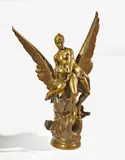 La Sirène by Pierre Denys Puech, Epreuve en bronze à patine médaille titrée au centre, sold Mar 2021