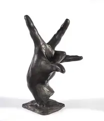 La main ou l'Orateur by Hadrien David, Épreuve en bronze patiné, sold Oct 2020