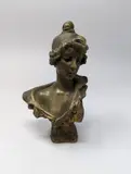 Traviata by Emmanuel Villanis, Bronze à patine brune, sold Sep 2024