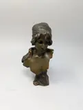 Mignon by Emmanuel Villanis, Bronze à patine brune, sold Sep 2024