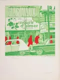 “BOULEVARD DES ITALIENS - MOURIR D'AIMER” by Gérard Fromanger, Lithographie signée et dédicacée en bas à droite, sold Oct 2006