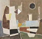 “COMPOSITION” by Geer van Velde, 1960, Gouache sur papier, sold Oct 2006