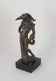 Homme oiseau by Salvador Dalí, Bronze à patine brune sur socle en marbre, sold Nov 2024