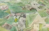 Paysage by Gottfried Salzmann, Aquarelle sur papier, sold Oct 2024
