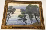 Pins au bord de la mer by Alfred Bergier, Aquarelle, sold Sep 2024