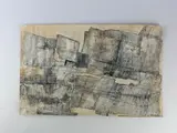 Composition ocre et gris by Anna Shanon, Collage et encre sur papier, sold Sep 2024