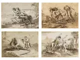 Untitled by Giovanni Domenico Tiepolo, ink, sold Sep 2024