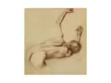 Untitled by Franz von Stuck, chalk, offered Sep 2024