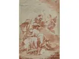 Die Opferung Isaacs by Anton Kern, chalk, offered Jul 2018