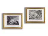 Untitled by Paar fein geschnitzte Louis XVI-Rahmen mit mythologischen Darstellungen, etching, offered Sep 2024